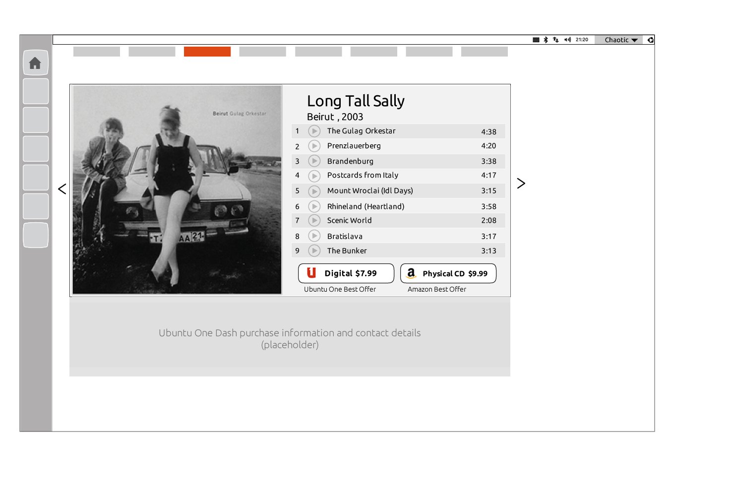 Content preview — Long Tall Sally by Beirut with Ubuntu One and Amazon pricing